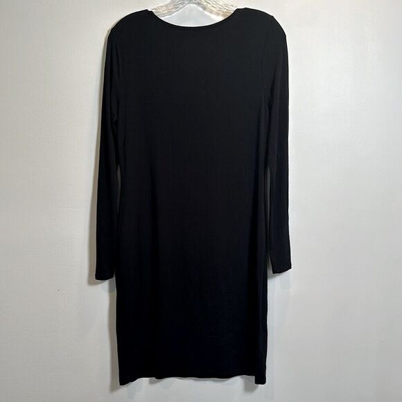 Vince Camuto Studded Long Sleeve Knit Career‎ Dress Women's Medium Black - Picture 6 of 6